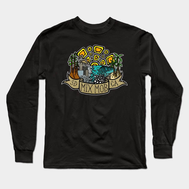 MIX MOB Paradise Found SD CA Long Sleeve T-Shirt by Mix Mob